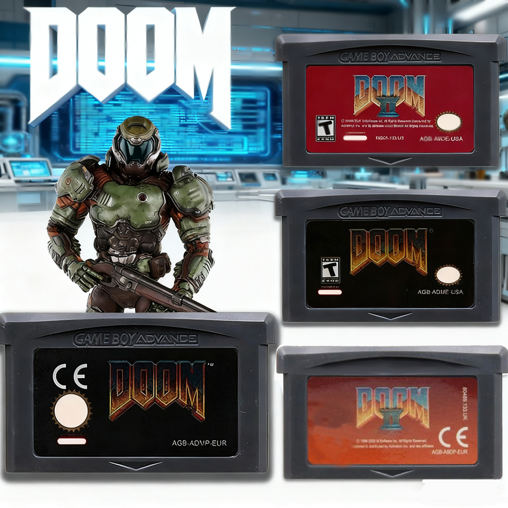 Retro Game Card - Cartuccia di Gioco DOOM Serie 32