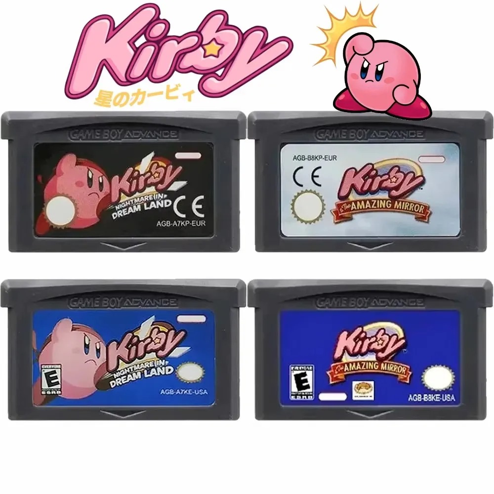 Retro Game Card - Cartuccia di gioco Kirby per console