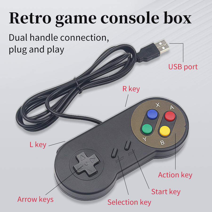 Retro Gaming Raspberry Pi Zero - Gamepad USB Plug and Play per