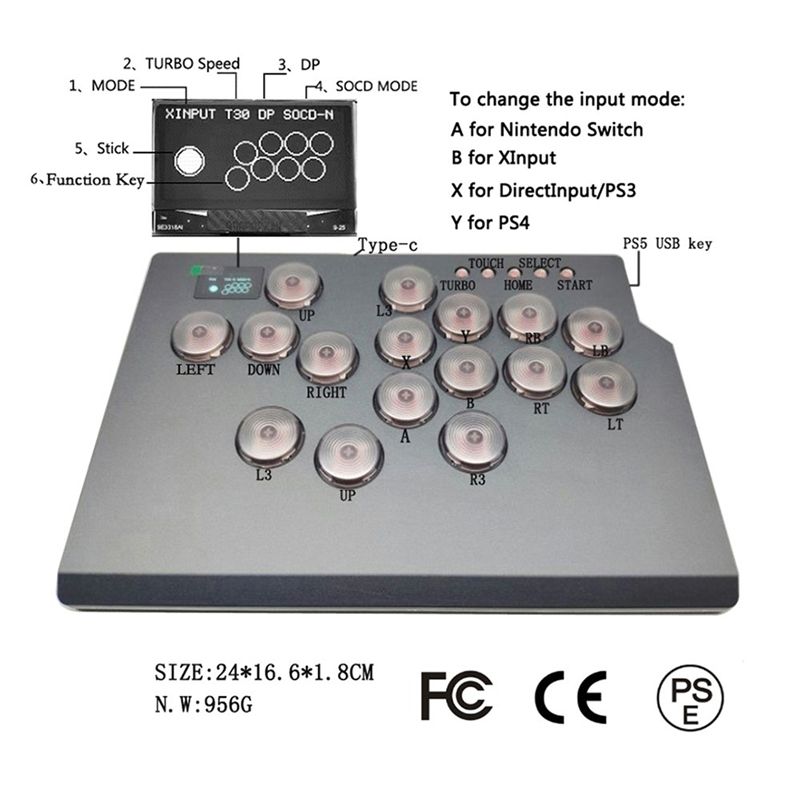 Controller Arcade ABMF-16Keys  - Arcade Stick Joystick recensione e prezzo