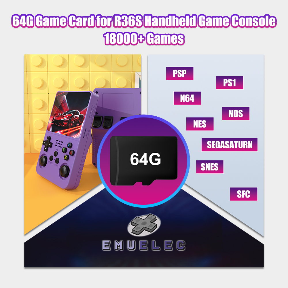 Scheda TF di gioco 64G per con - Retro Gaming Handheld Console recensione e prezzo